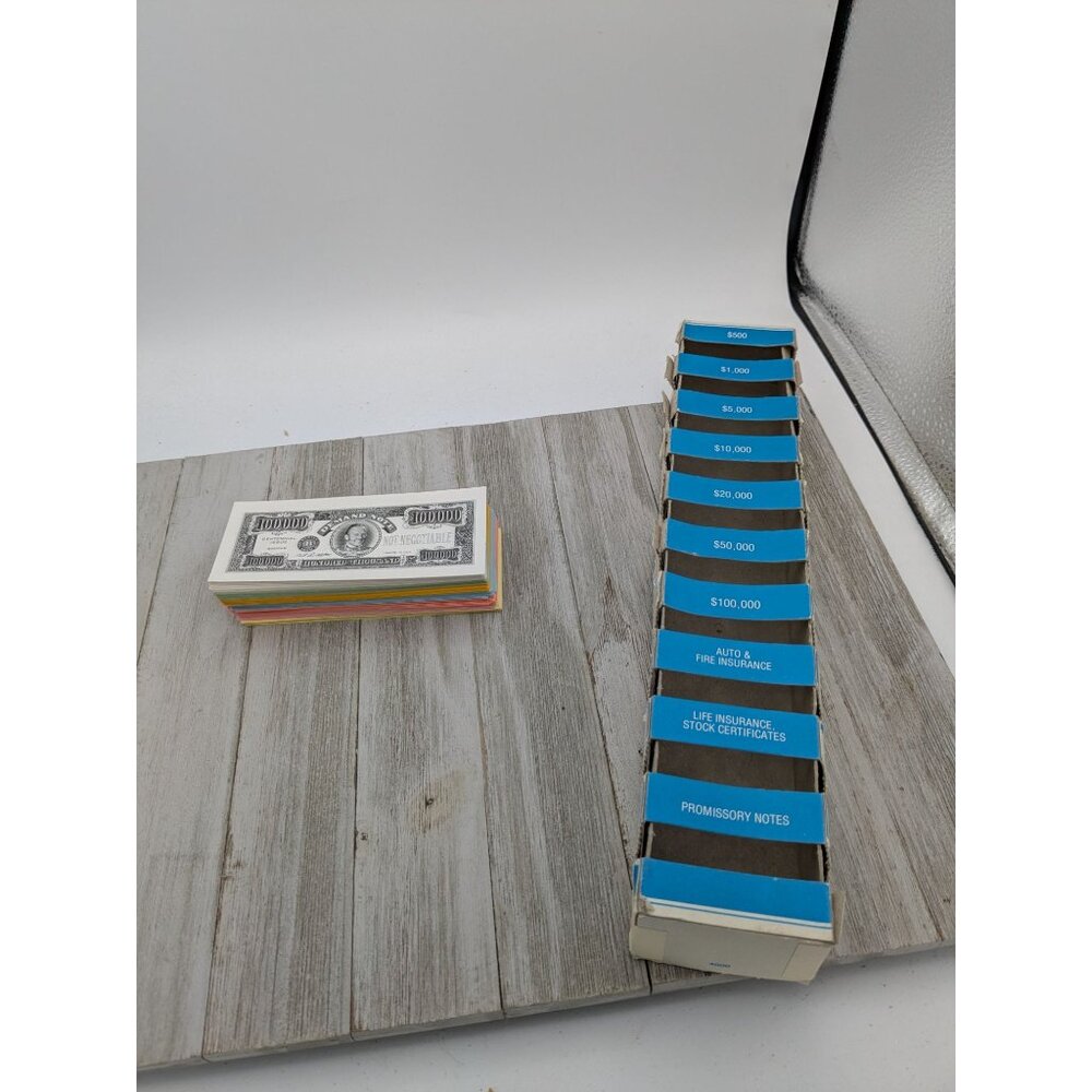 The Game of Life Replacement Parts 1979 Paper Money Currency And Money Bank